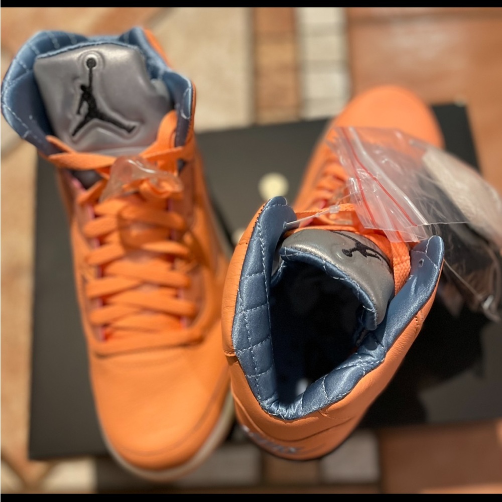 🎵🧡💙DJ Khalid Jordan 5🧡🎵💙We The Best🏀 Basketball🏀Mens 8.5 Womens 10🔥🔥